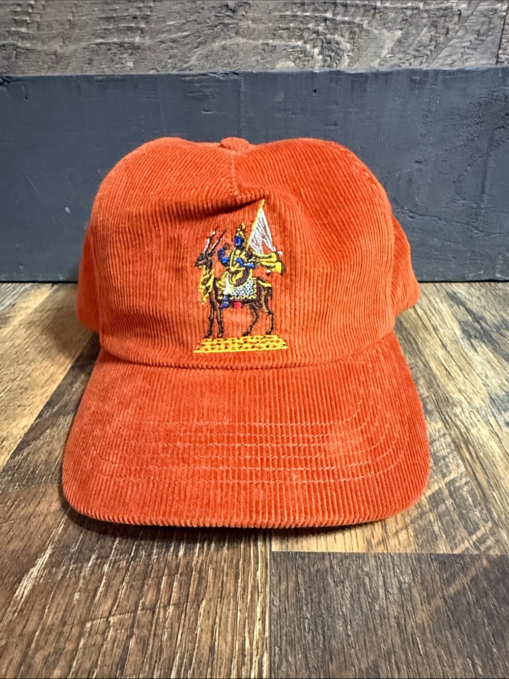 Noah NYC Vayu Wind God Corduroy 5 Panel Hat Copper Snapback Made in USA NWT